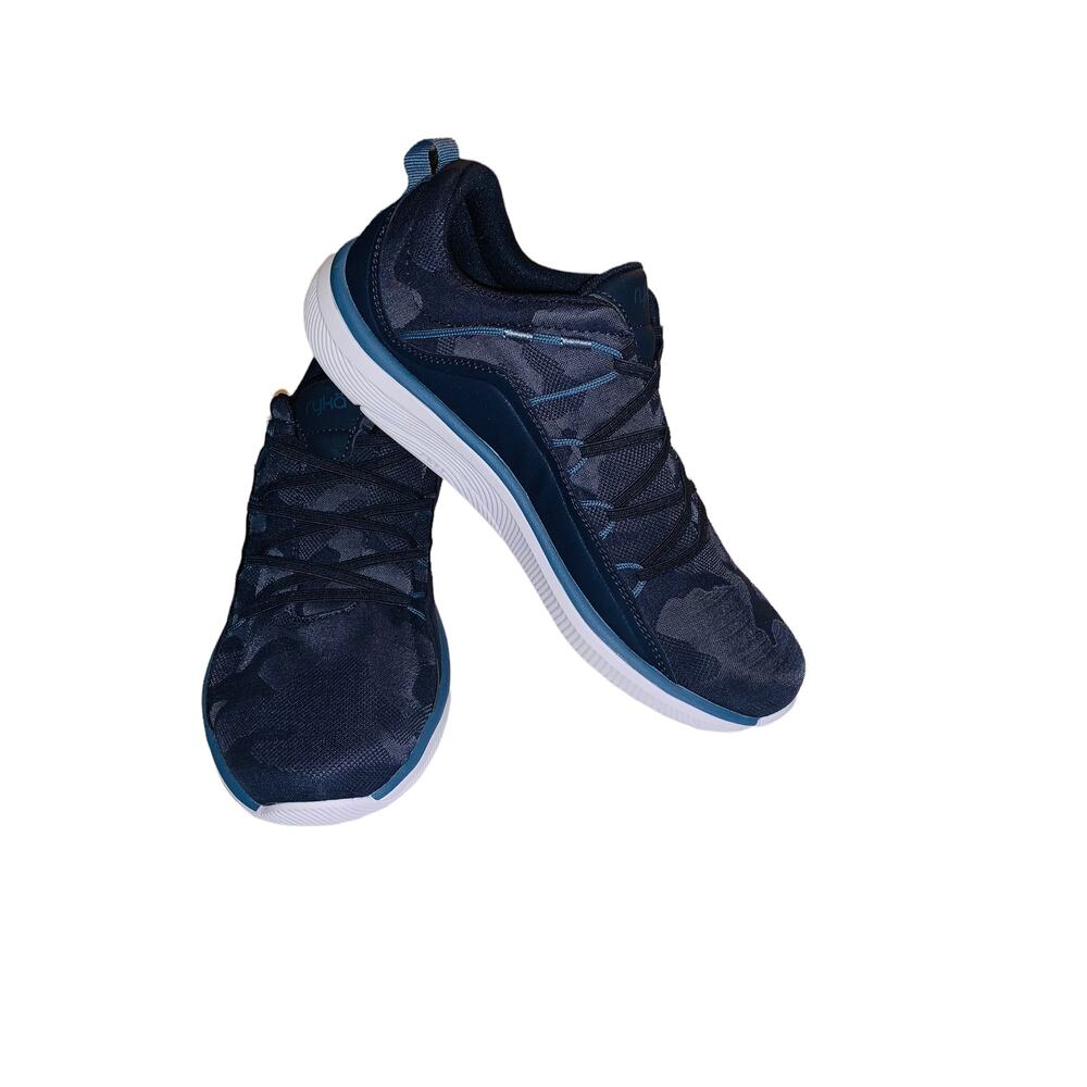 Ryka Womens Fate Sneakers Shoes Blue White H6502M1400 - Picture 4 of 12